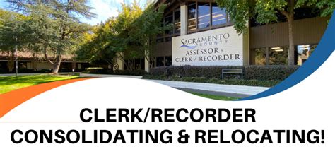 SACRAMENTO COUNTY CLERK/RECORDER.